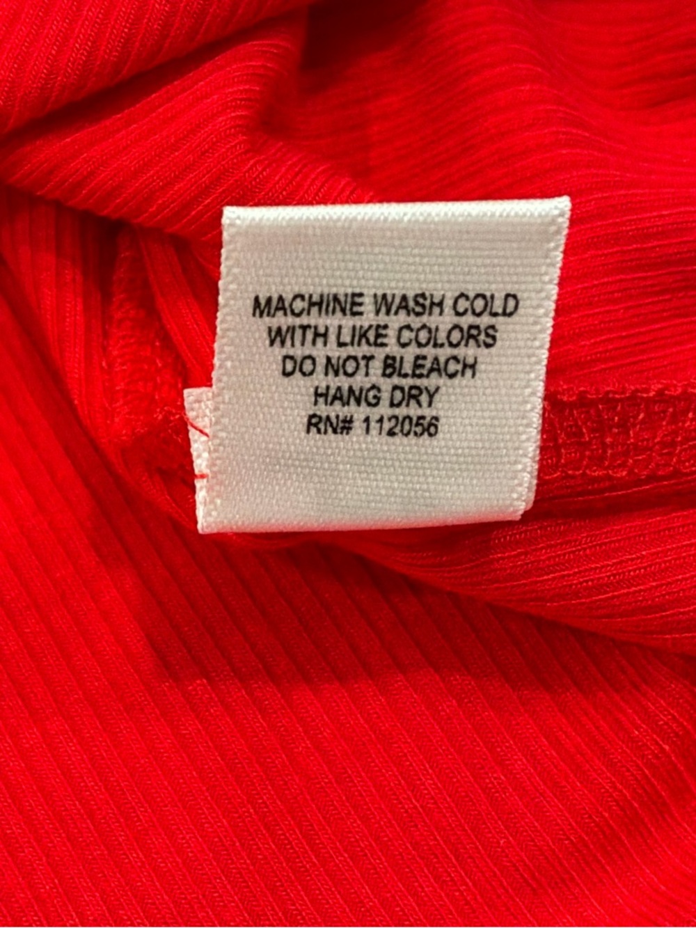 Zenana Red Ribbed Crop Top Short Sleeve Stretch Fitted Tee Women M - Picture 6 of 7
